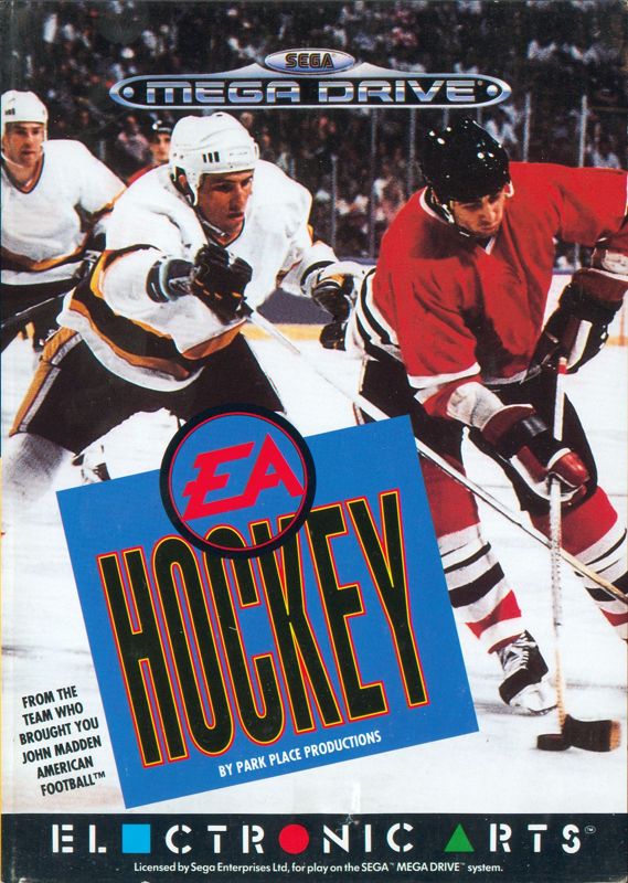NHL Hockey box art for Sega Genesis